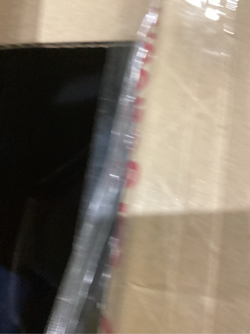 Condition photo showing As Is for IRIS USA Corner Cat Litter Box Enclosure with Scoop, Small Cat Litter Box with Lid, Corner Litter Box Enclosure for Kittens to Medium Sized Cats, Odor Defensive Hooded Litter Tray, Navy/White