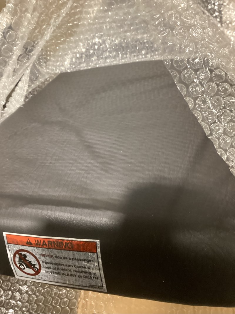 Condition photo showing As Is for Motorcycle Cafe Racer Seat Universal Flat Brat Vintage Saddle Seat For CB Yamaha XJ (Black)