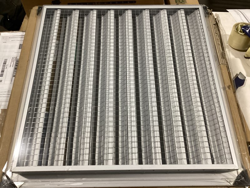 Condition photo showing New/Like New for Fits 6x6 Wall Opening | Anodized Aluminum Exterior Wall Vent by Handua | Gable Shed for Crawlspace, Outdoor, Doors, Attic | Weatherproof, Rain&Rust Proof, Water Resistant Grille Overall: 8" W X 8" H 6"W x 6"H [Wall Opening]