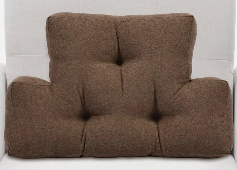 TANYOO Back Pillow for Recliner Lumbar Support Pillow Soft and Fluffy Back Support Cushion Thick Lumbar Cushion for Chairs, Recliners,Sofa, Couch and Bed for Pain Relief Brown