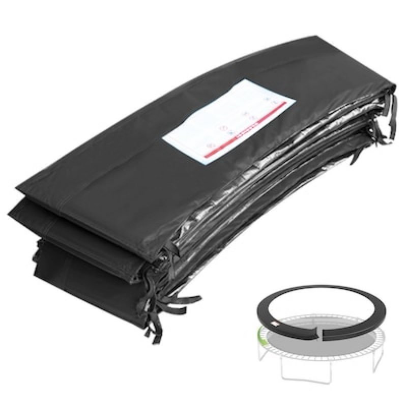 14ft trampoline safety pad replacement round trampoline spring protection cover fits 14ft frames water-resistant trampoline accessories black