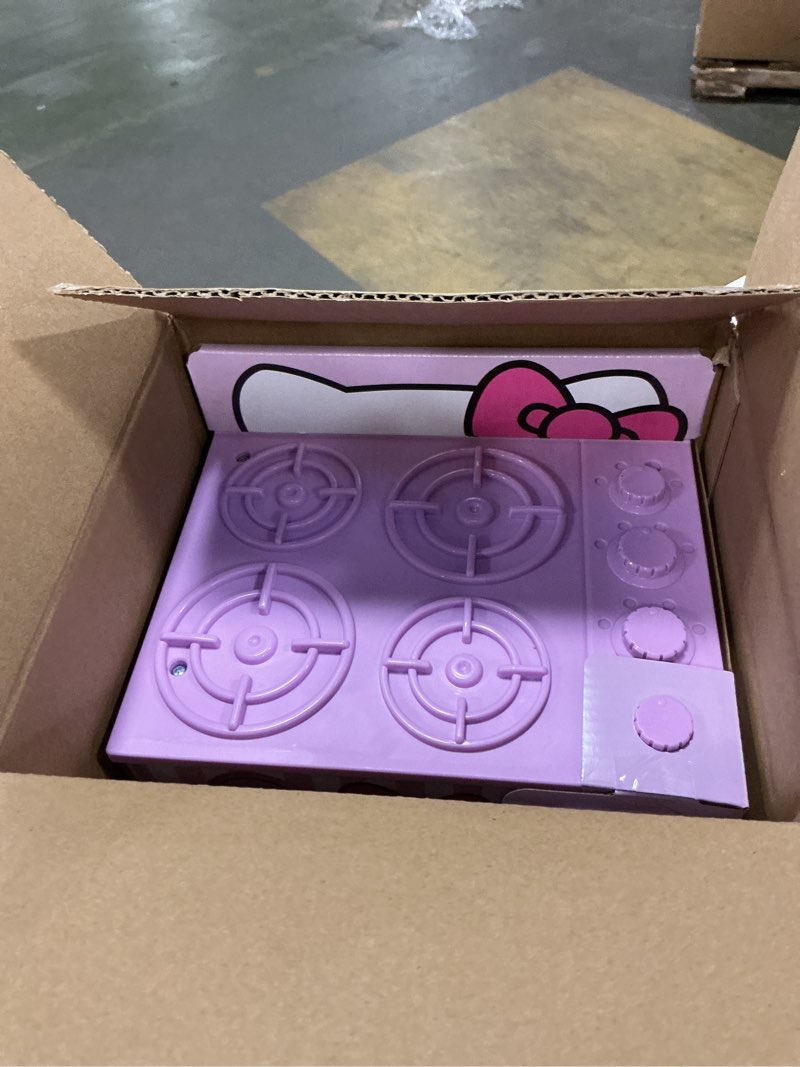 Condition photo showing Good Condition for Cookeez Makery Hello Kitty & Friends Oven Playset – Interactive Bake & Reveal Toy, Includes Mystery Warm Scented Plush (Hello Kitty, Cinnamoroll, or My Melody), Mixing Tools, Dough, Accessories, 5+