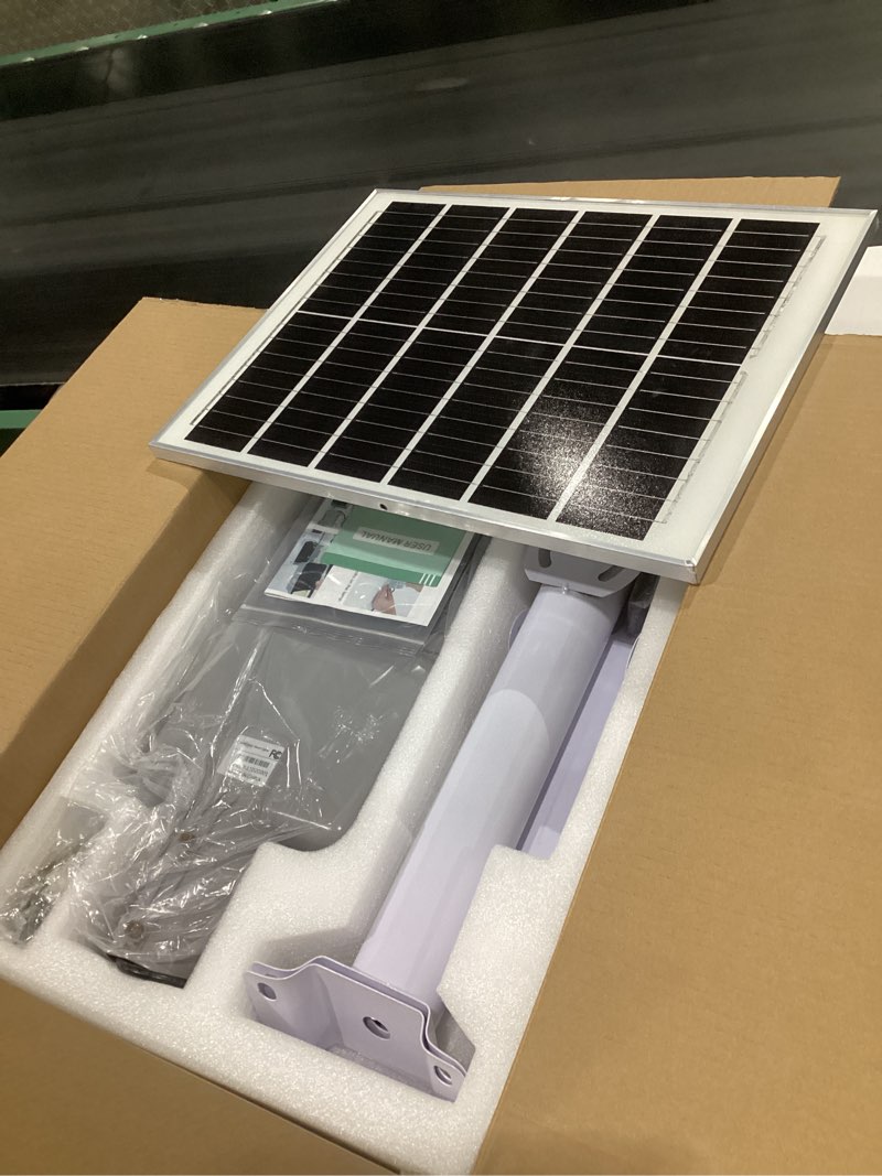Condition photo showing Good Condition for sunwish 8000w solar street lights outdoor - led 6500k solar lights outdoor dusk to dawn, high brightness solar parking lot lights commercial, ip66 waterproof street lights solar powered for yard 8000 1
