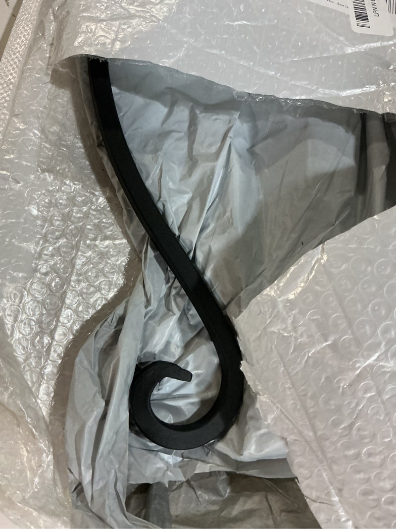 Condition photo showing Good Condition for heavy duty plant hanger bracket - 2 packs 16-inch metal bird feeder hangers outdoor, 80lbs weight capacity - hanging plant hooks for heavy plant, birdhouse, wind chimes, flower baskets 1a-16" 2pcs