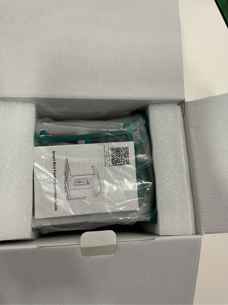 Condition photo showing New/Like New for Smart Bird Feeder with Camera, AI Bird Species Identification Solar Powered Panel, 2.5k HD Video Bird House with Camera for Outside Garden, Ideal Gifts for Lover,Green