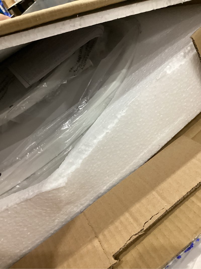 Condition photo showing New/Like New for Garden 4 you Nesting Coffee Table, 23.6" Round Coffee Table Set of 2, Wooden Nesting Table Set with Metal Frame, Side Tables for Living Room Bedroom Balcony, White