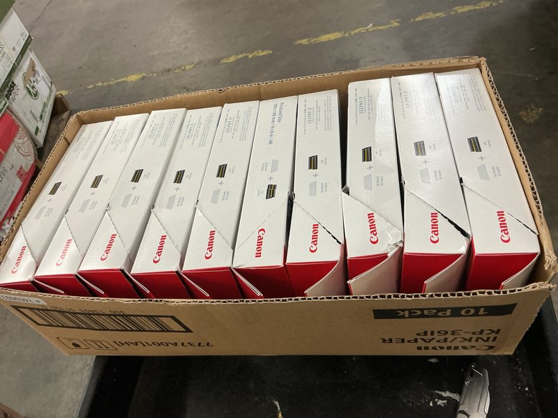 Condition photo showing New/Like New for 10x canon kp-36ip ink cartridge - combo pack - color/paper