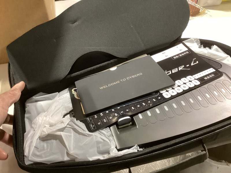 Condition photo showing Good Condition for Enya CYBER-G Stringless Smart Guitar,Portable Foldable Travel Guitar with App-Controlled Chords,Hundreds of Instrument Sounds, Built-In Speaker & Drum Machine,Quick-Learn for Adults/Beginners Pick Model Black