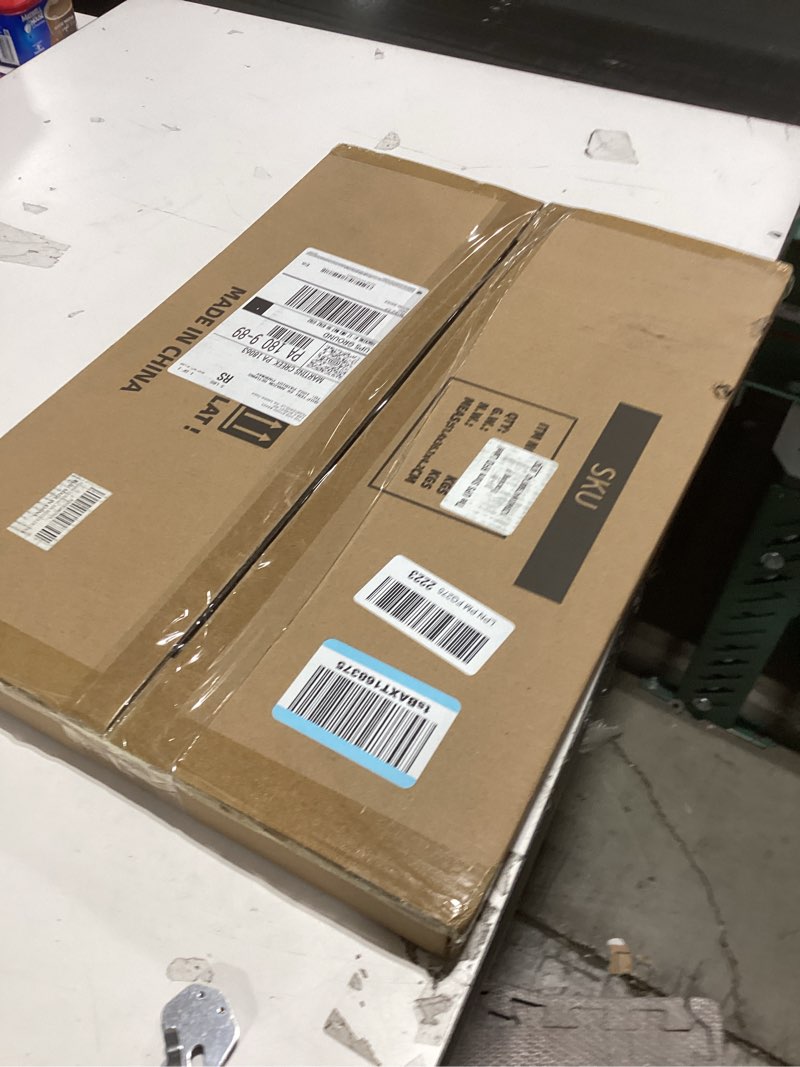 Condition photo showing New/Like New for 12x18 Frame Set of 2, Rustic Grey Wood Style, Display 12 x 18 Poster without Mat or 8.5x11 Picture with Mat, Wall Mounting Horizontal and Vertical Grey 12x18 in