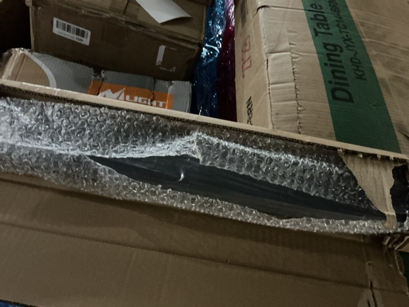 Condition photo showing Good Condition for Muzata 6'6" Black Cable Railing Handrail Rectangular Stainless Steel Handrail for Cable Railing System Top Rail Deck Stair Indoor Outdoor Length Adjustable with Paper User Guide HT10 BP4 6'6" 1×Handrail