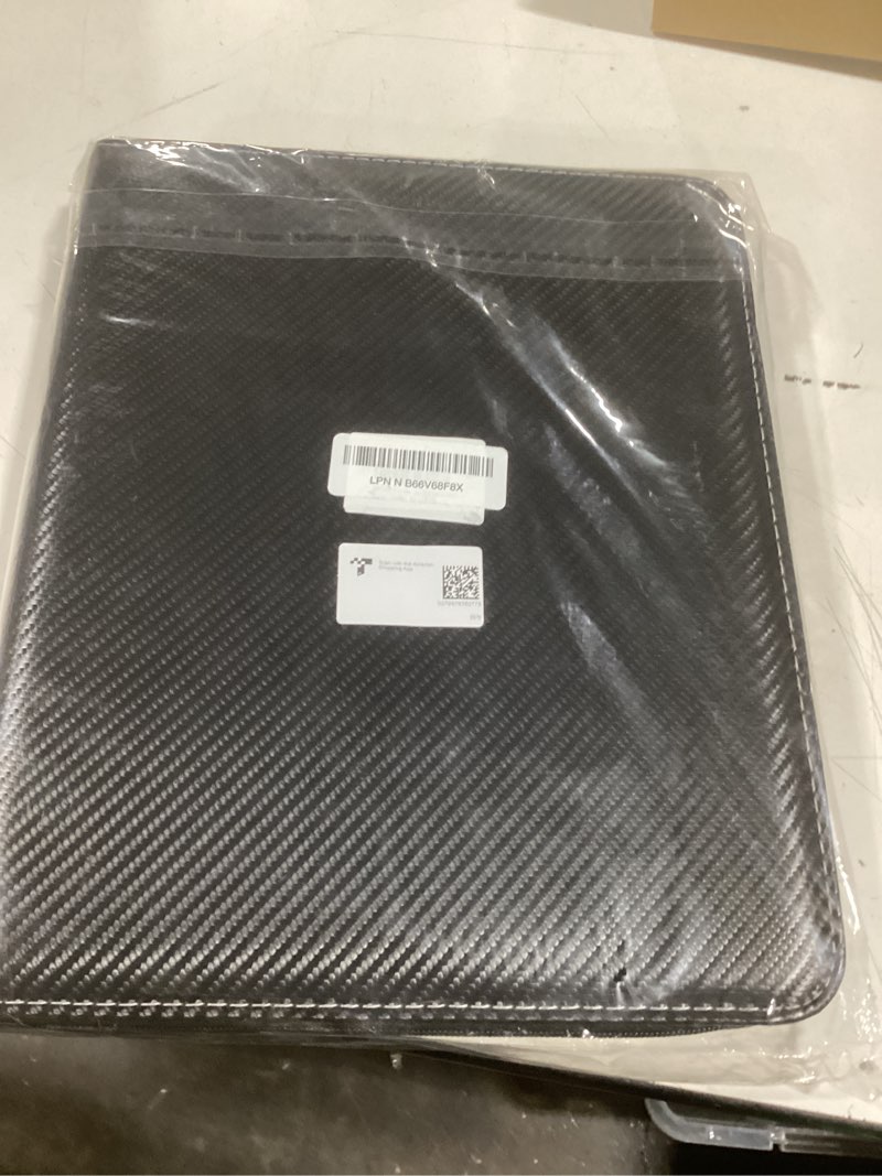 Condition photo showing Good Condition for portable 9-pocket trading card binder, holds 1080 cards with 60 removable double-sided sleeves, baseball card binder card storage organizer album for boys, girls, sports & game cards 9 pocket black color