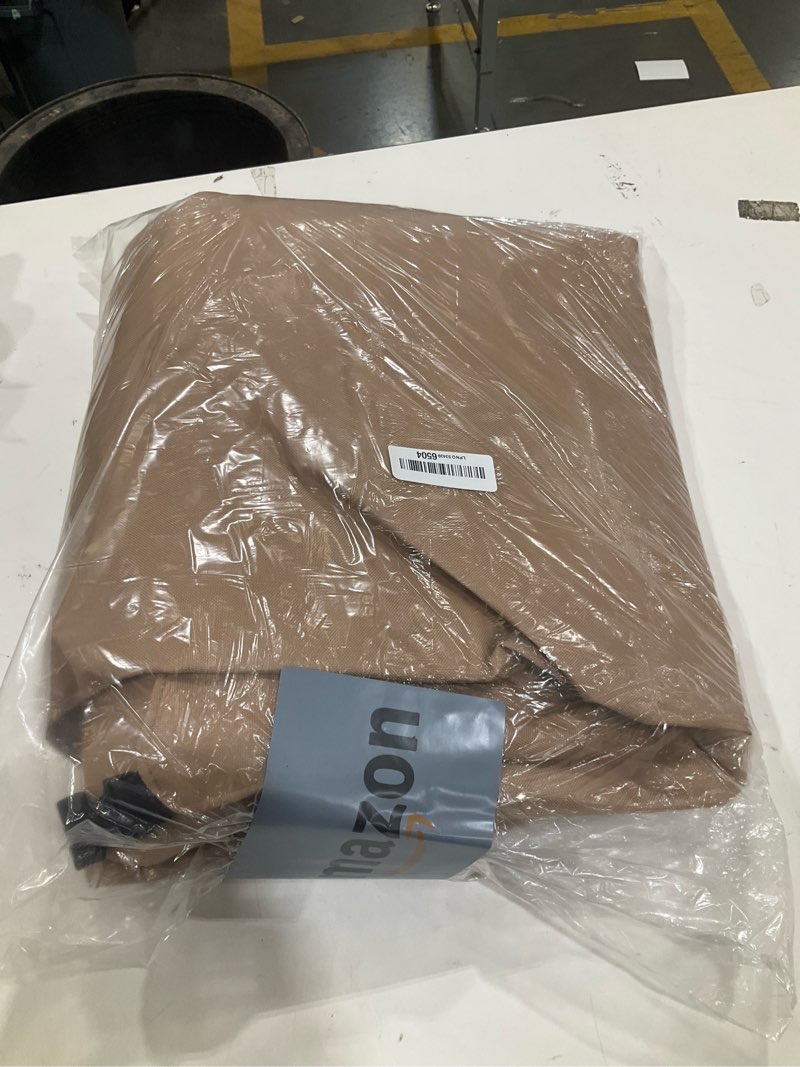 Condition photo showing Good Condition for ultcover rectangular patio heavy duty table cover - 600d tough canvas waterproof outdoor dining table and chairs general purpose furniture cover size 76l x 54w x 28h inch rectangular 76"(l)x54"(w) brown