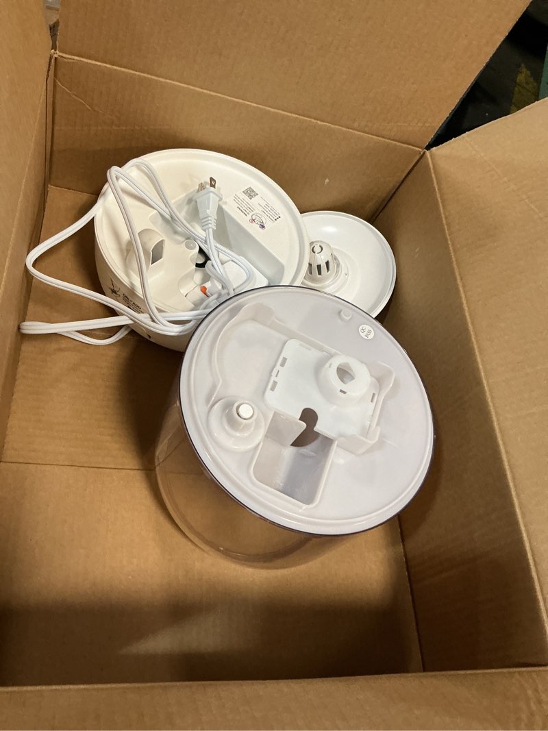 Condition photo showing As Is for DREO Humidifiers for Bedroom, 3L Top Fill 30H & 26dB Quiet Runtime for Large Room, Cool Mist Ultrasonic Humidifier with Humidity Sensor, Night Light for Home, Baby, Nursery, Plants, New Edition Pearl White