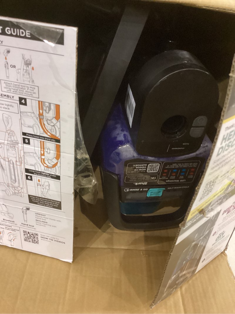 Condition photo showing As Is for Shark CarpetXpert HairPro with StainStriker, Upright Carpet, Area Rug & Upholstery Cleaner, Perfect for Pets & Hair Removal, Carpet Shampooer, 4 Cleaning Tools, Pet Cleaning Solution, Copper, EX301 CarpetXpert HairPro w/StainStriker