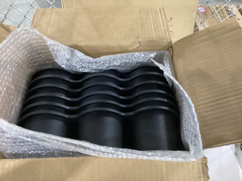 Condition photo showing Good Condition for alink 6 pack classroom caddy storage basket with handle, plastic drink cup caddy holder, 6 compartments for kids, table, office, arts, crafts, crayon, marker, pencil, school supplies - black