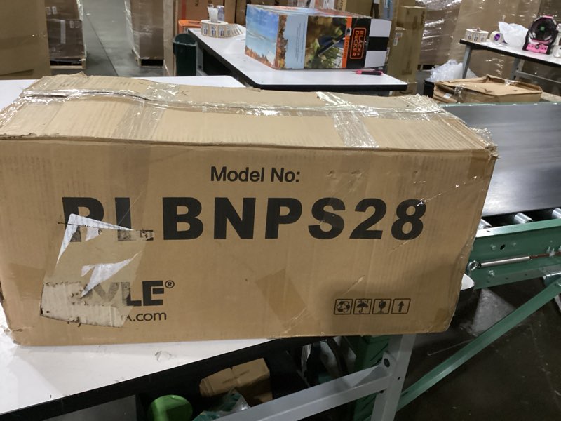Condition photo showing As Is for not tested ****8\" dual series vented subwoofer enclosure for car audio - high powered sub woofer speaker with a 8 i