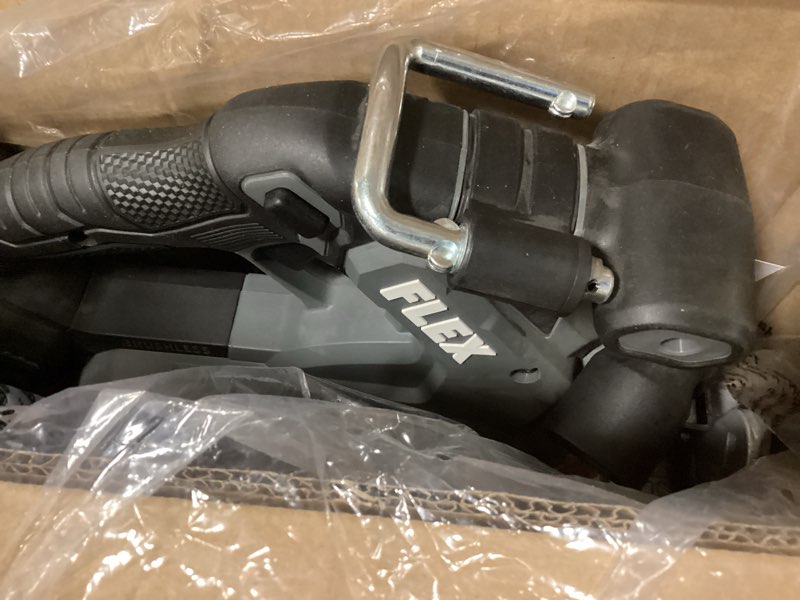 Condition photo showing As Is for ( missing some parts ) FLEX 24V Brushless Cordless 6-1/2-Inch In-Line Circular Saw Tool Only, Battery and Charger Not Included - FX2131A-Z, Grey/Black