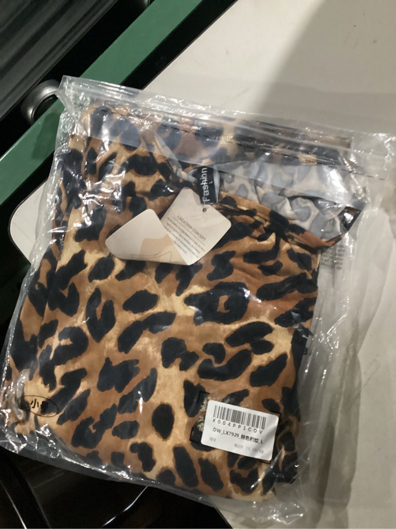 Condition photo showing New/Like New for dowerme Women's Sexy Leopard Print Mini Dresses Spring Boat Neck Bell Long Sleeve Knit Short Club Dress Y2K Clothes 2026