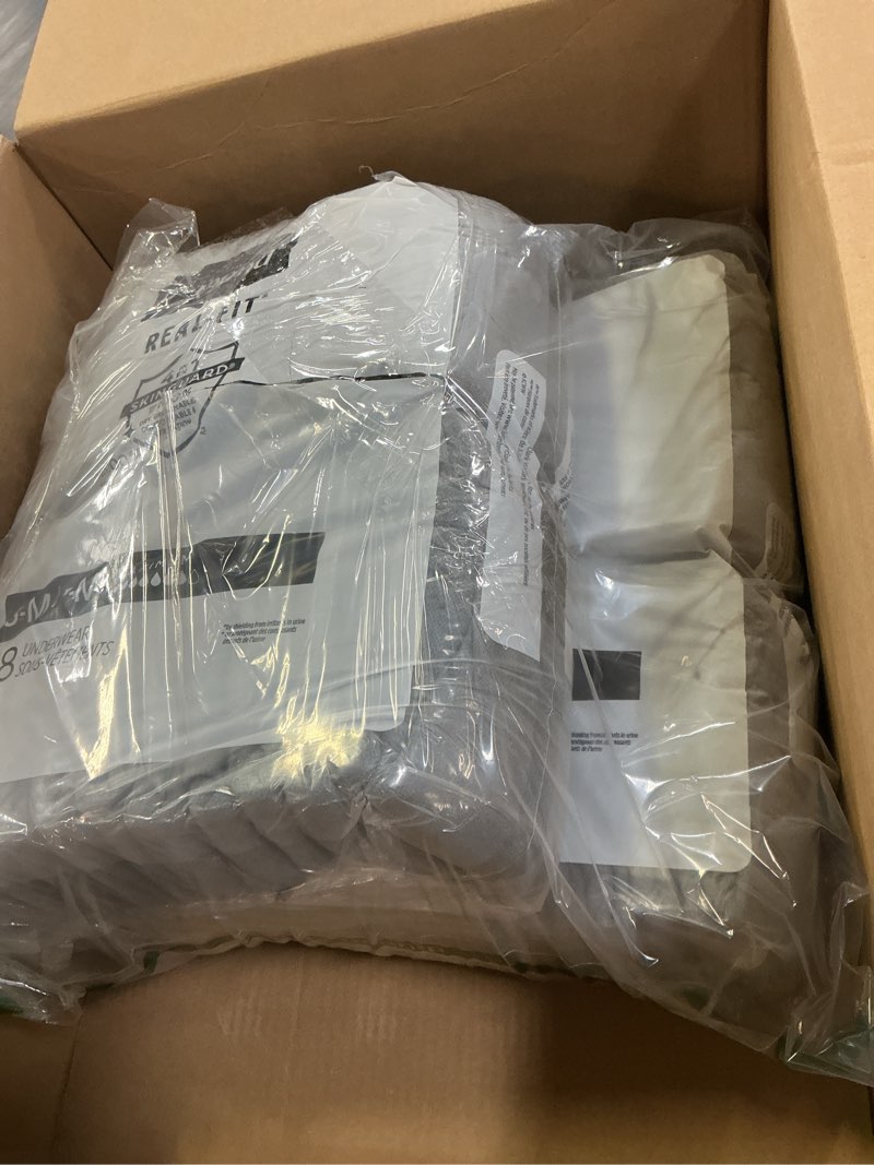 Condition photo showing Good Condition for Depend Real Fit Adult Diapers, Incontinence Underwear for Men, Disposable, Maximum Absorbency, Small/Medium, Grey, 56 Count (2 Packs of 28), Packaging May Vary Gray Small/Medium 56