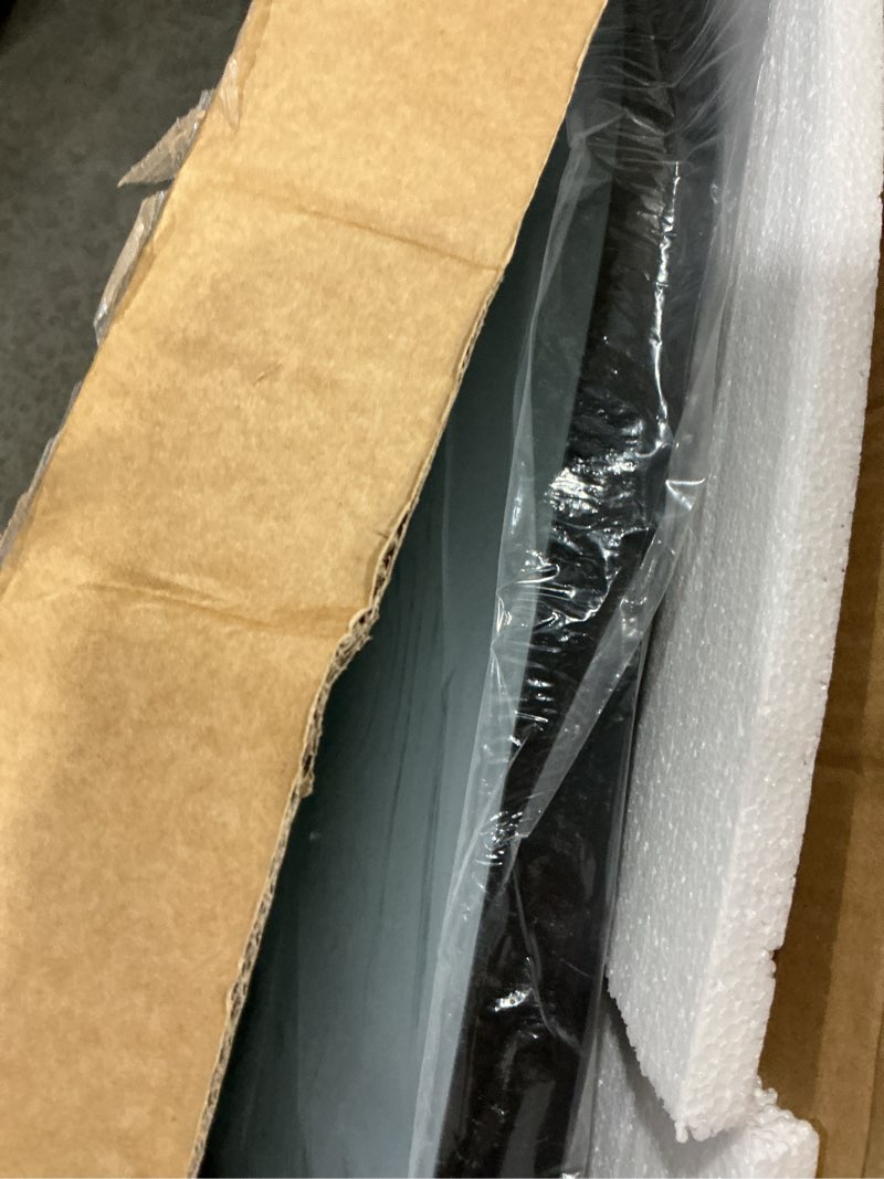 Condition photo showing Good Condition for oval mirror, 20"×33" black bathroom mirror, oval mirror for bathroom, black vanity mirror for wall, entryway, living room, wall mount mirrors hangs vertical or horizontal black 20"l x 33"w