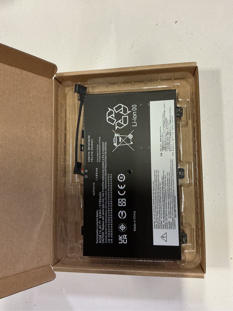 Condition photo showing New/Like New for bgzy 00hw000 00hw001 replacement laptop battery compatible with lenovo thinkpad s3 yoga 14 series notebook 20dm 20dn sb10f46438 4icp7/52/76 (56wh 15.2v)