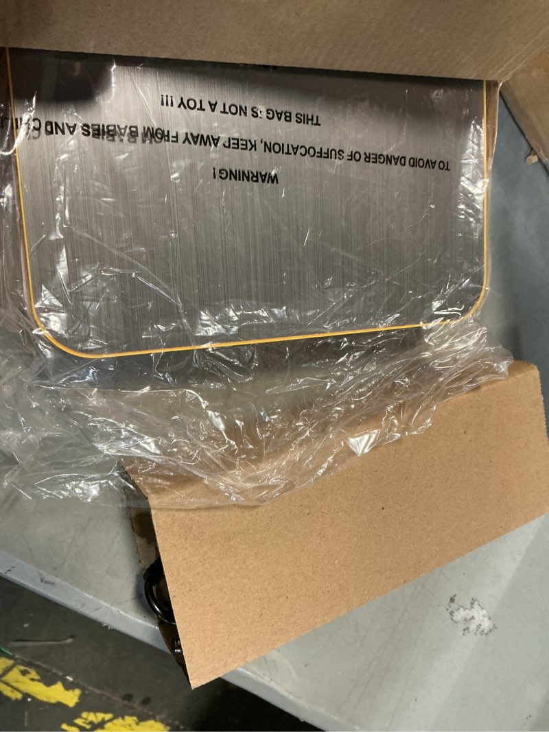 Condition photo showing As Is for Fuzion Shipping Postal Scale - Package Scale 110LB x 0.1oz, Large LCD Display, 5 Units, Digital Scale for Packages, Postage - Dual Power Supply (Batteries & Adapter) 110LB Orange+White