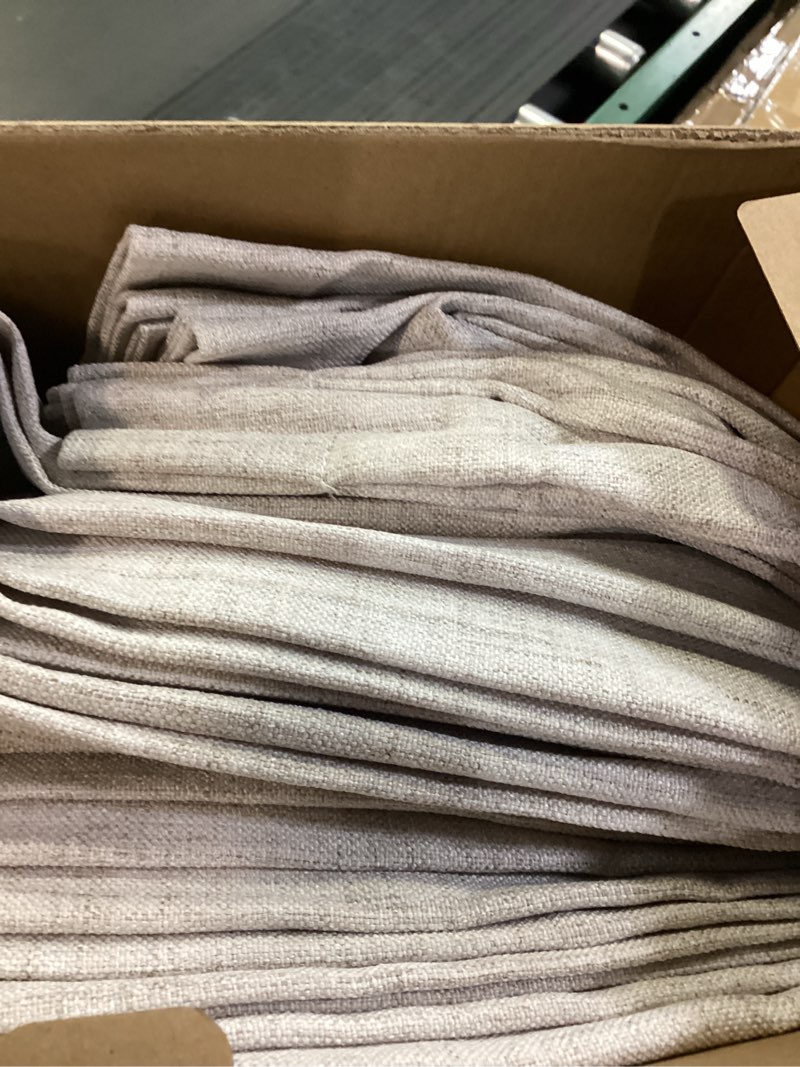 Condition photo showing Good Condition for MIULEE Pinch Pleated Thick Linen Curtains 96 Inch 4 Panels Set Back Tab Memory Trained Pinch Pleat Semi Sheer Light Filtering Privacy Curtain Let Light in Window Drapes for Living Room Bedroom Natural Natural 40"W x 96"L (Pack of 4)