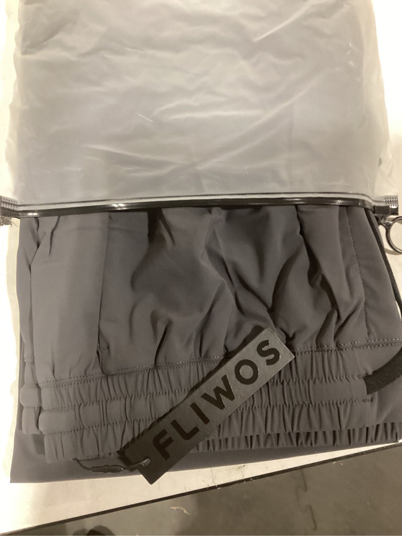 Condition photo showing Good Condition for Fliwos Men's Sweatpants, TriProof Stretch Track Pants with Zipper Pocket Drawstring Joggers Lightweight Pants Charcoal Gray Medium