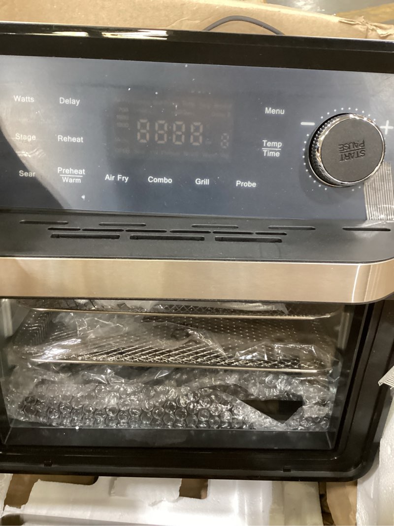 Condition photo showing Good Condition for nuwave pro smart plug-in grill air fryer oven combo w/sheath heaters, stainless steel