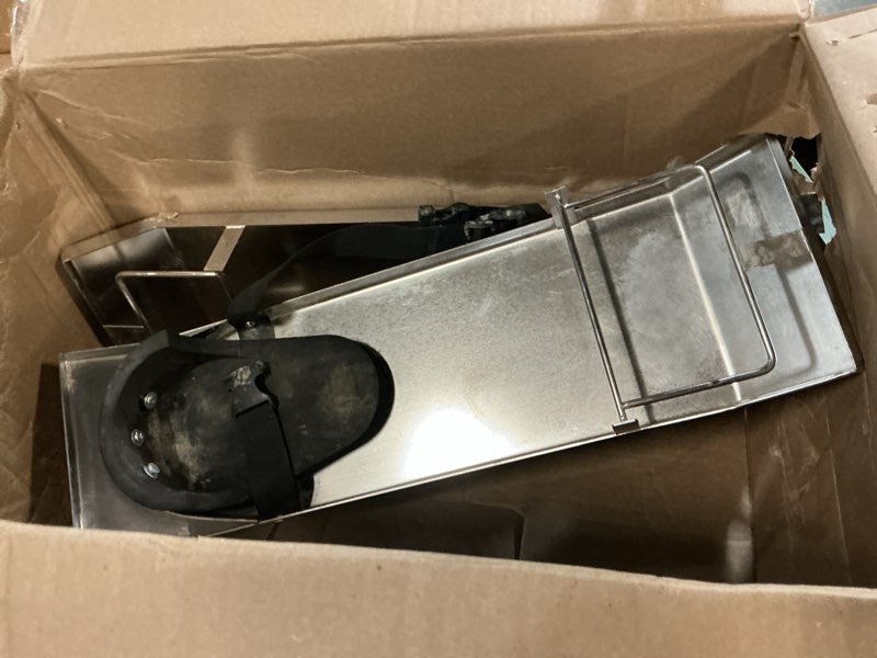 Condition photo showing As Is for concrete knee boards,28”x 8” stainless steel concrete knee boards slider,board straps for concrete finishing,moving sliders for concrete work