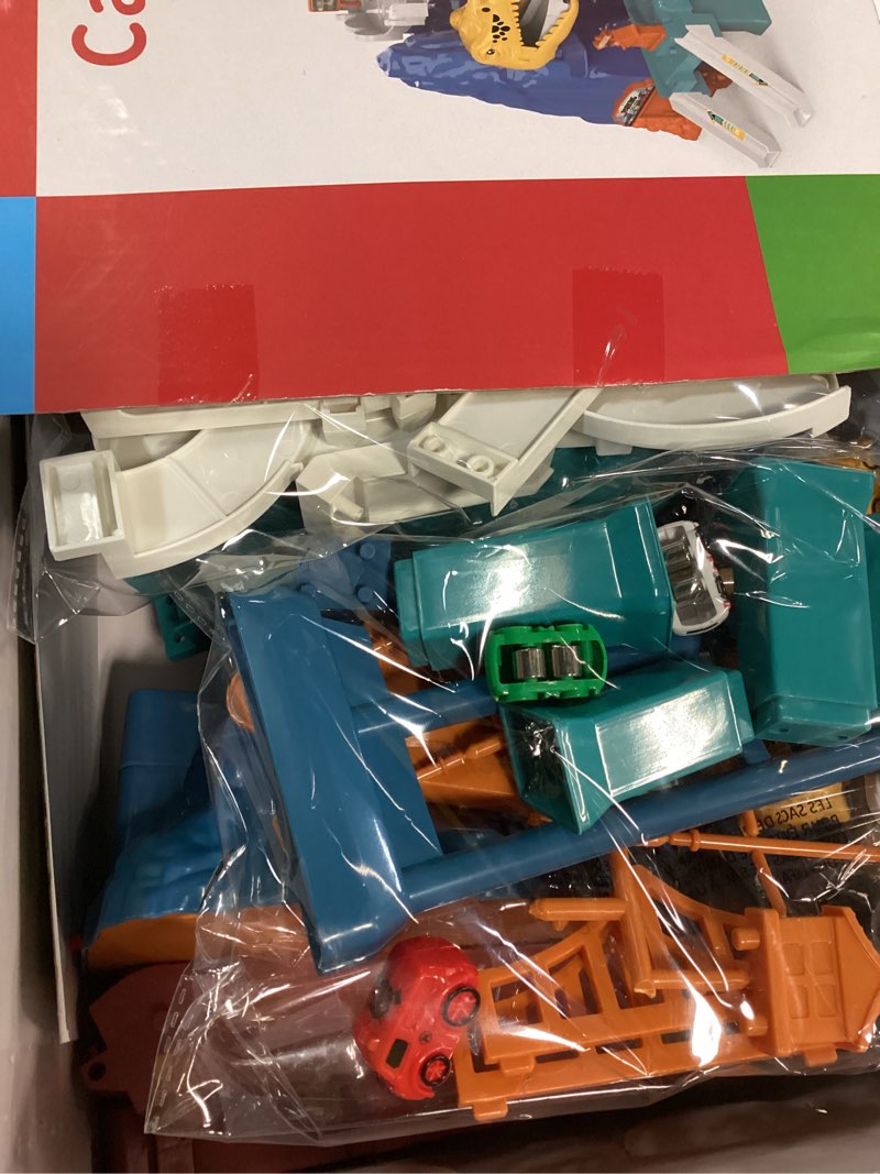 Condition photo showing New/Like New for Dinosaur Race Car Tracks for Toddlers 2-4 Years, Dinosaur Climbing Hills Railcar, Toy Car Track Play Set with 7 Small Race Cars, Preschool Birthday Gifts for 3 4 5 6 7 8 Year Old Boys Girls