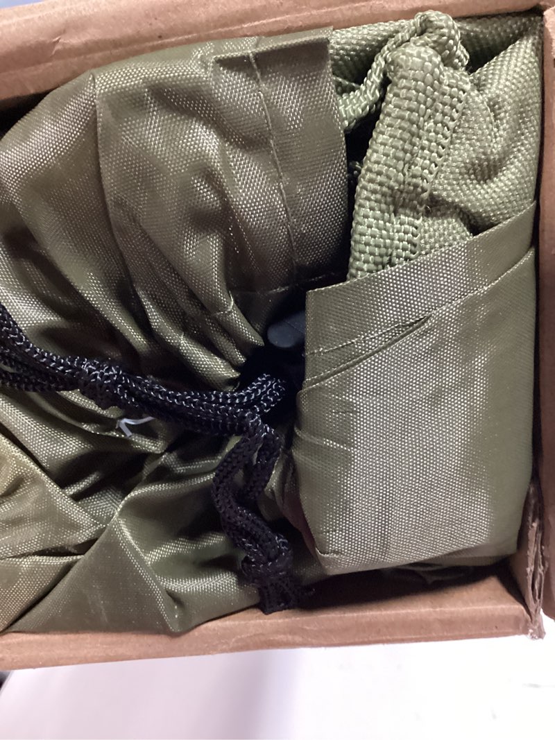 Condition photo showing Good Condition for folding camping chair, 225lb capacity, includes cup holder & side storage bag, 5.5lbs portable for beach, camping, sport,green 20.5"d x 20.5"w x 33.8"h green 1