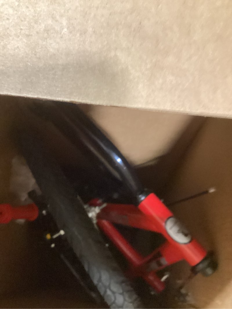Condition photo showing Good Condition for bruce & shark 14 16 18 inch kids bike with training wheels, adjustable seat, carbon steel frame, dual brakes, anti-slip wheels, easy assembly youth bicycle 3'1"–4'3" height red 18 inch
