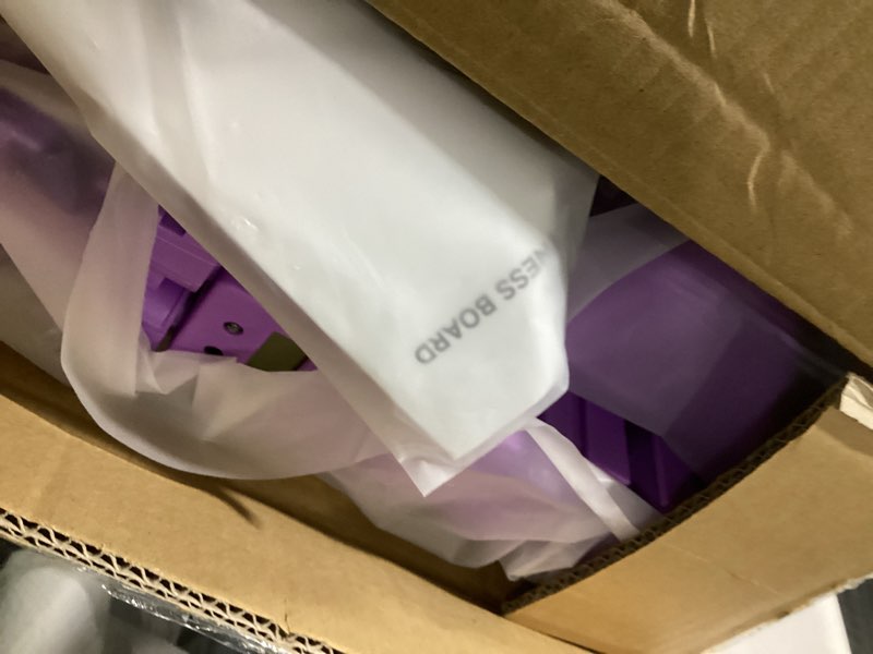 Condition photo showing Good Condition for Pilates Reformer Board – 5-in-1 Foldable Pilates Machine for Home Workout, Portable Fitness Board with Resistance Bands, Full Body Training for Women Purple