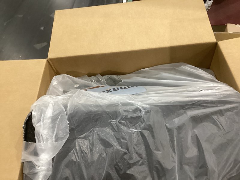 Condition photo showing As Is for BFPETHOME Orthopedic Dog Bed for Large Sized Dogs – Washable Dog Couch Bed with Bolster Sides, Removable Waterproof Cover, Non-Slip Base, Comfortable Pet Bed for Better Sleeping L(35*23*6inch) Grey