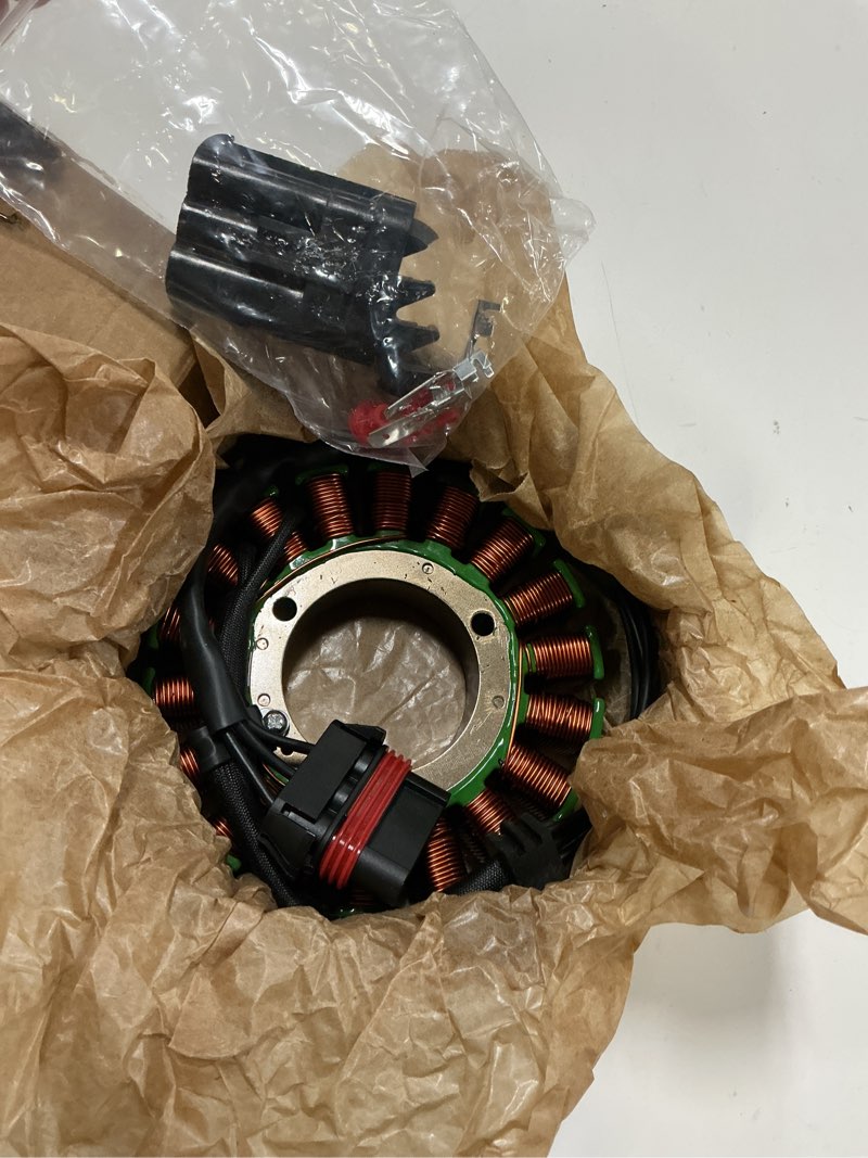 Condition photo showing As Is for stator replacement 4013013 4015340 generator coil compatible polaris rzr 570 900 ranger xp scrambler oem