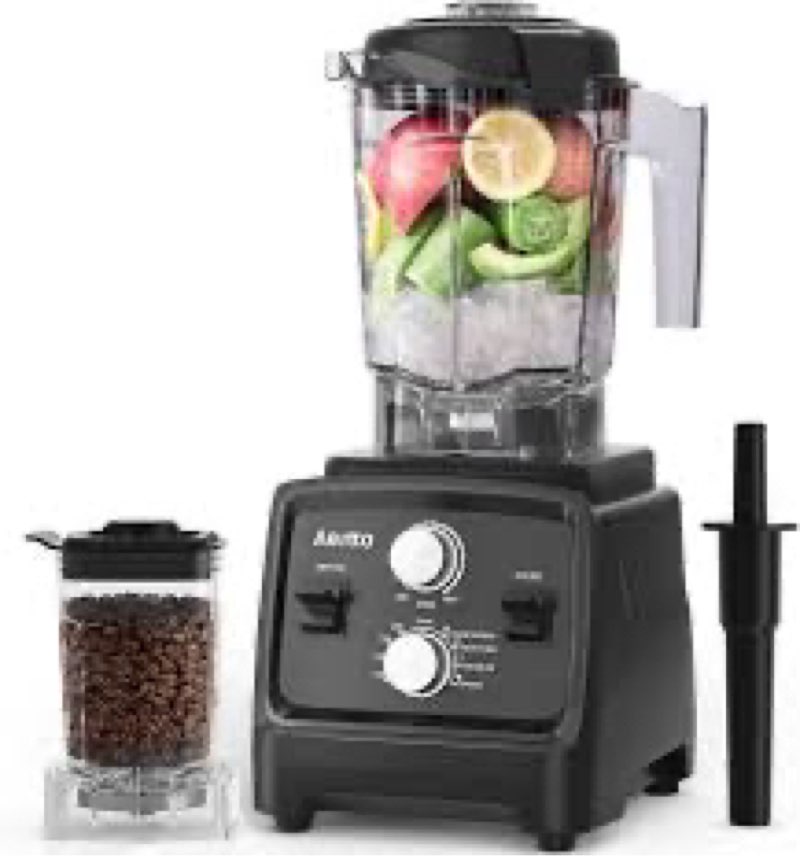 aeitto blenders for kitchen with 1800w motor, 68oz. large capacity, 2-in-1 blender & grinder combo, 