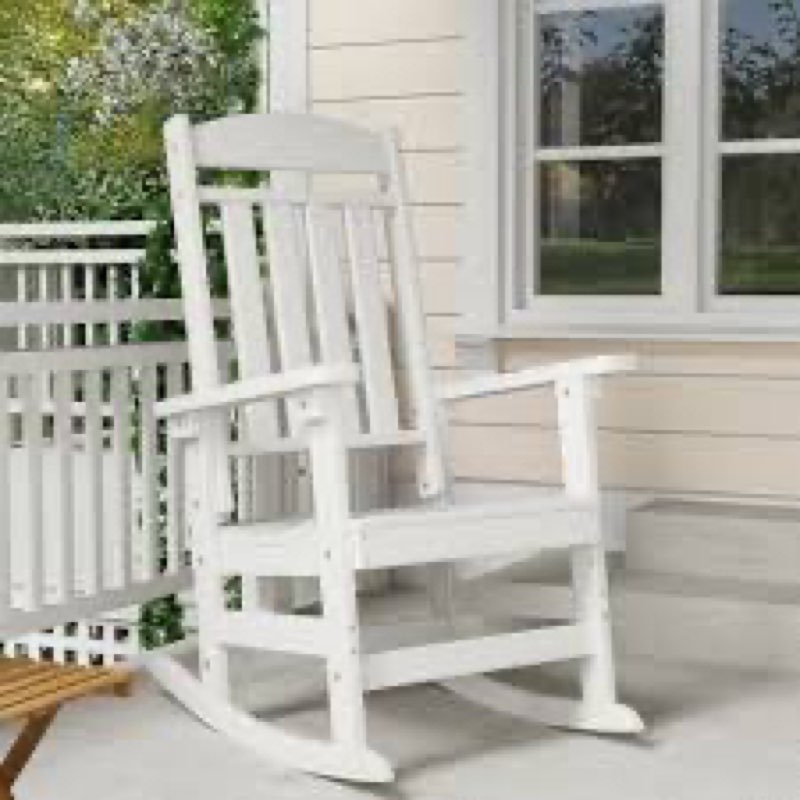 HDPE rocking chair *incomplete missing peices / hardware *