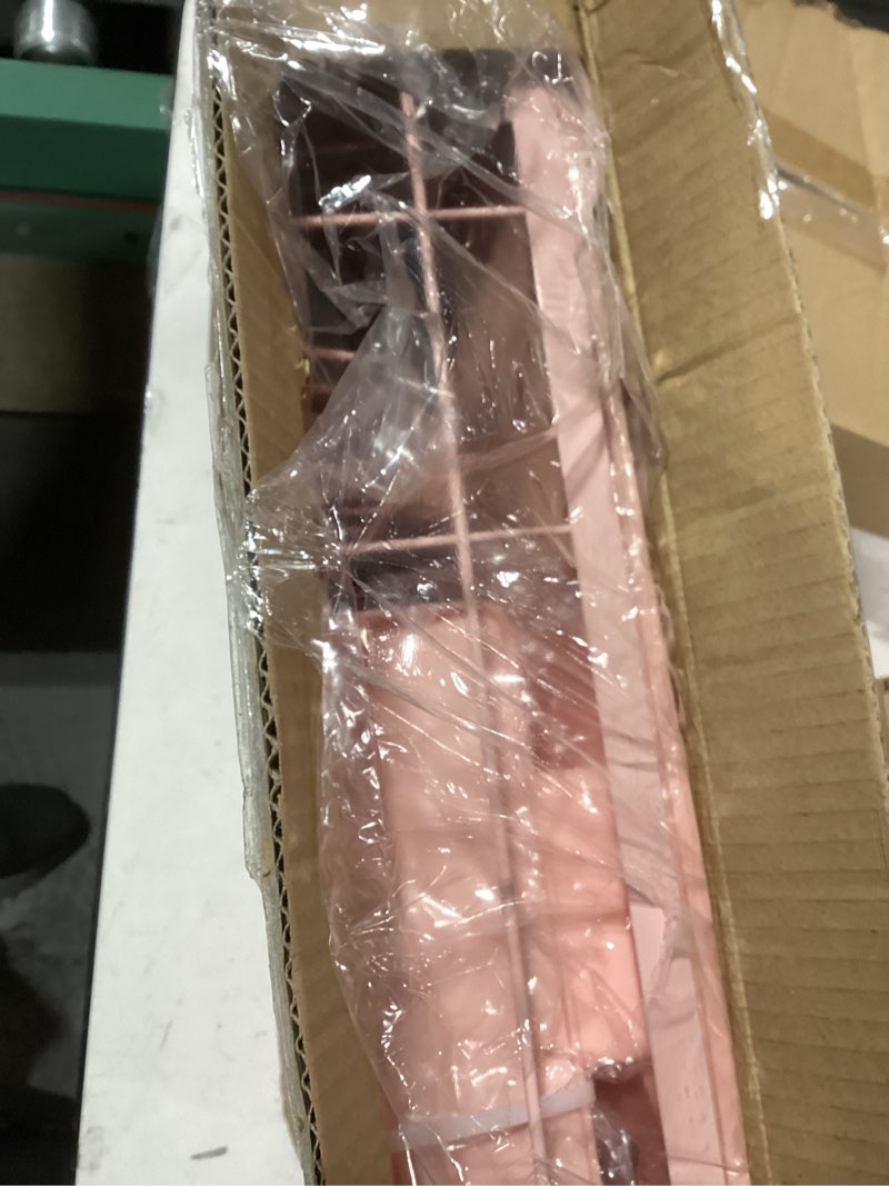 Condition photo showing Good Condition for Small Dish Drying Rack, Space Saving Dish Racks for Kitchen Counter, Kitchen Organizer Dish Drainer with Cutlery Holder for Spoons and Forks, 11''W x 15''L, Pink