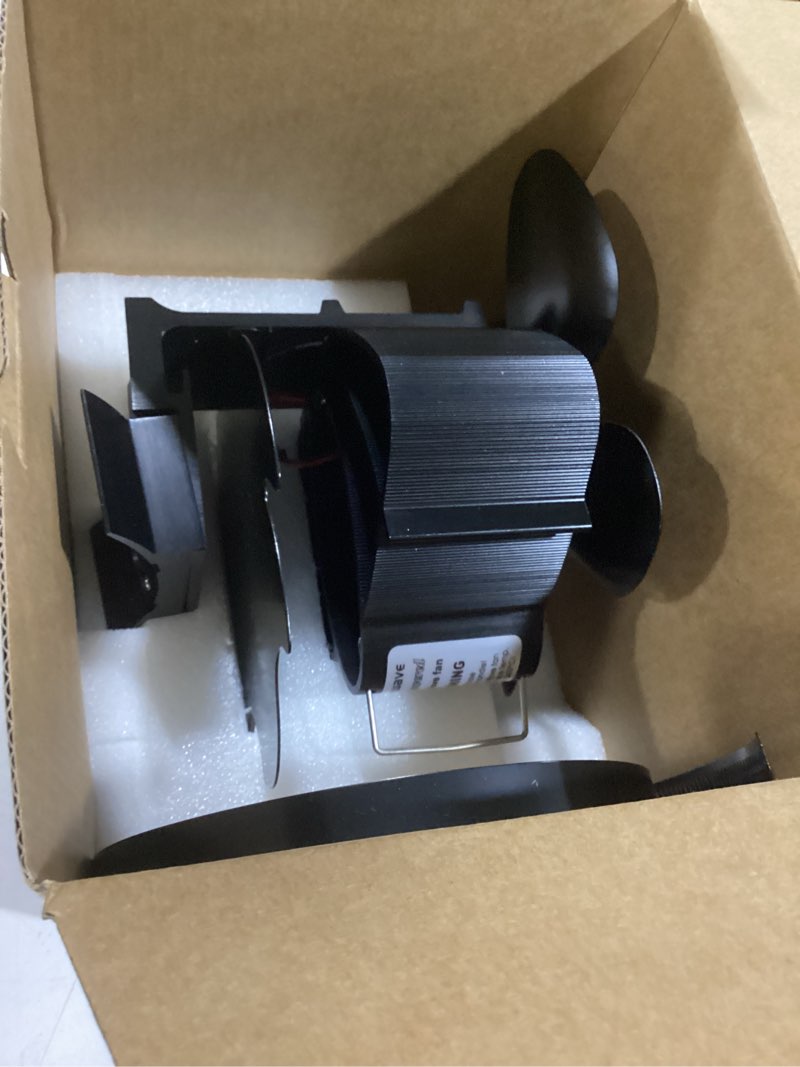 Condition photo showing New/Like New for Easywave Wood Stove Fan, Magnetic Pipe Fireplace Fan, Heat Powered Fireplace Fan Non Electric, Thermal Fan for Wood/Log Burning Stove Gas Burner, Silent Motor, W/Stove Accessories Thermometer