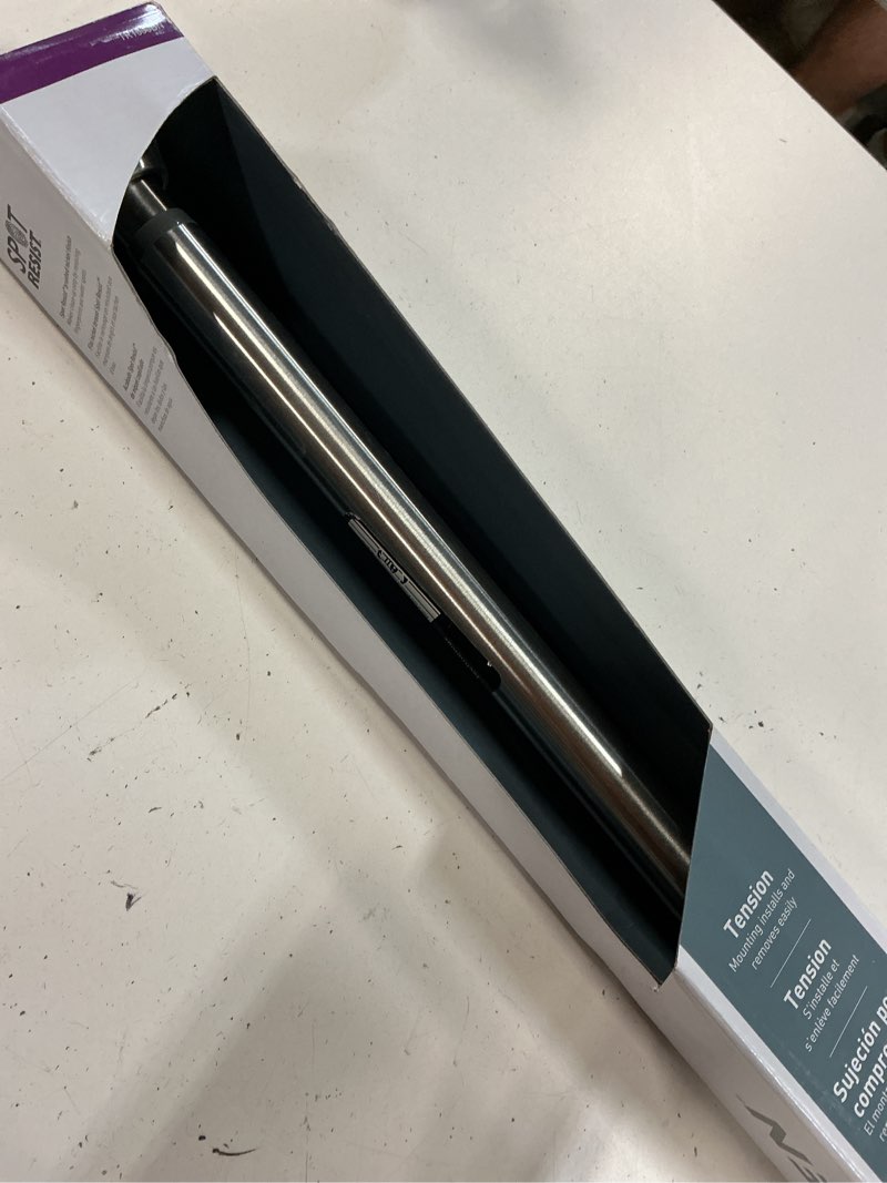 Condition photo showing Good Condition for moen straight adjustable mounted shower curtain rod for bathroom, brushed nickel finish, tr1000bn brushed nickel animal print