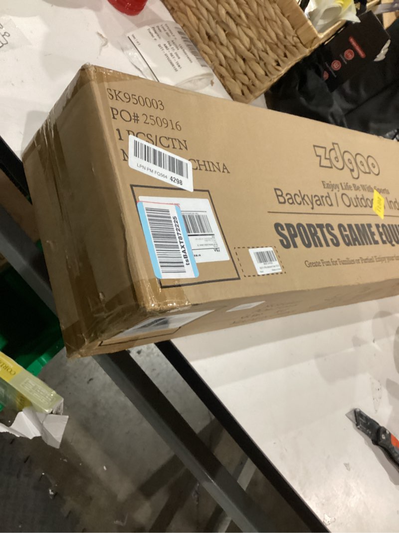 Condition photo showing Good Condition for Pickleball Net Set for Driveway, 22FT Regulation Size Pickleball Net with Paddles Set of 4, Outdoor Pickleballs and Carry Bag for Driveway, Weather Resistance Strong Steel Frame Orange