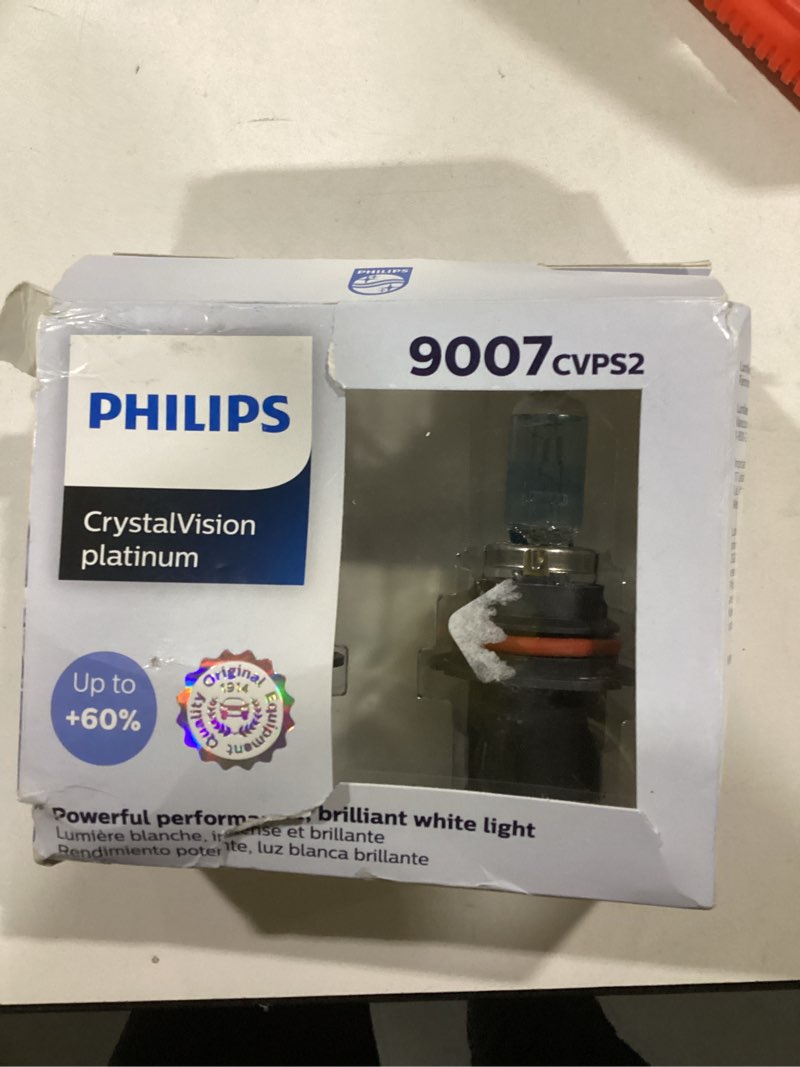 Philips Automotive Lighting 9007 CrystalVision Platinum Superior Upgrade Automotive Replacement Brig