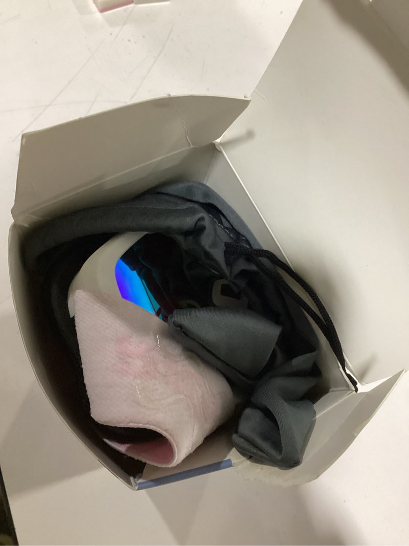 Condition photo showing New/Like New for Ski/Snowboard Goggles for Men Women, OTG Snow Goggles Anti Fog 100% UV Protection Snowboarding Goggles A01-white/Revo Red