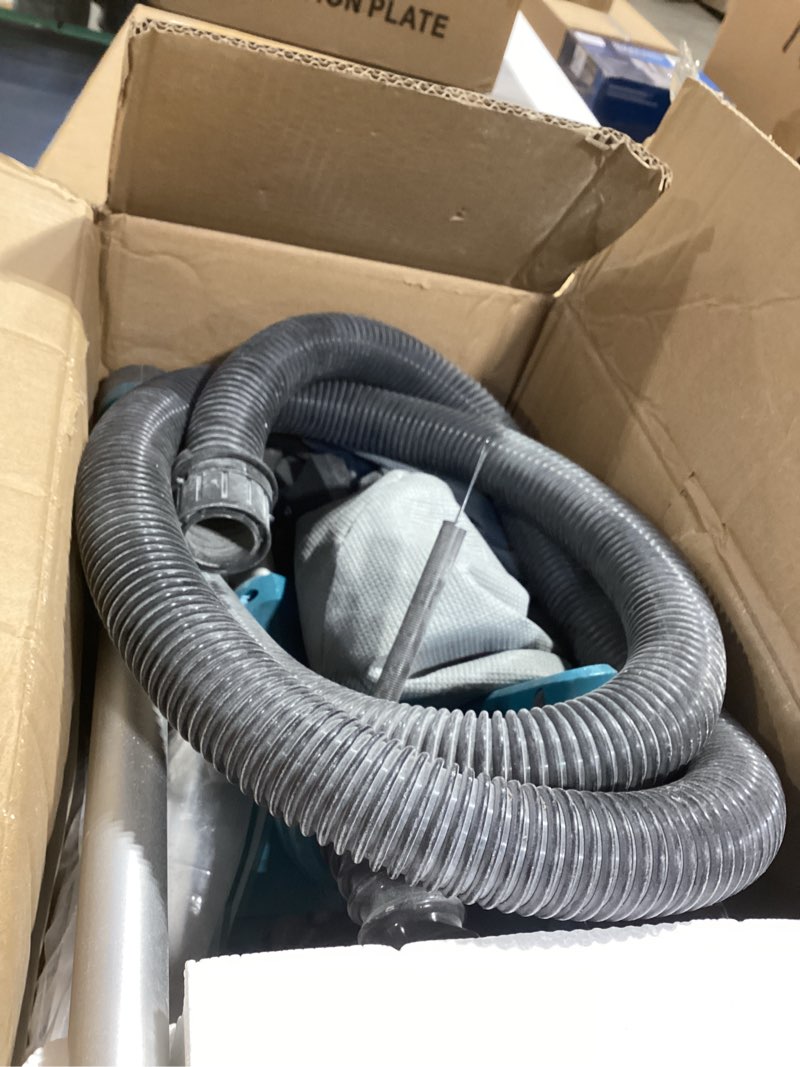 Condition photo showing As Is for Drywall Sander with Vacuum Dust Collector, 1000W Popcorn Ceiling Removal Tool, Electric Drywall Sander with Digital Display Screen 9 Variable Speed 800-2100RPM, Foldable & Extendable Handle Light Blue