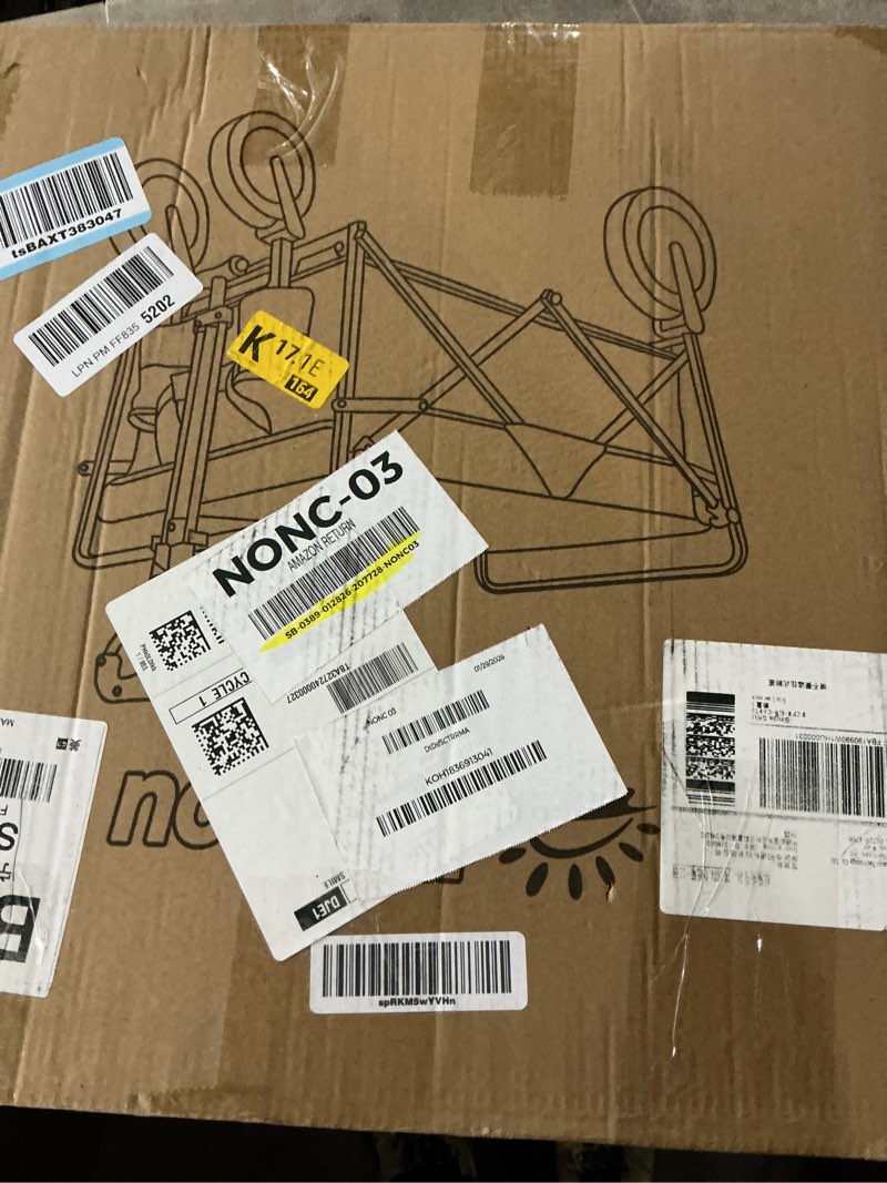 Condition photo showing Good Condition for Collapsible Wagon with Wheels, 370lbs Weight Capacity Foldable Beach Wagon with Flexible Handle Portable Utility Wagon Cart for Outdoor, Grocery, Garden, Camping 140L