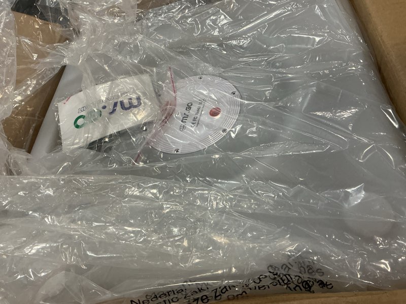 Condition photo showing As Is for mr.go 16-inch rechargeable led cube chair light, 16 rgb colors glow cube seat w/remote, waterproof led cube table, color changing cubes floor lamp, home bedroom patio party decorative lighting