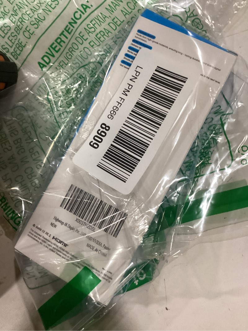 Condition photo showing Good Condition for Highwings 4K Display Port to HDMI Adapter, Uni-Directional DP 1.2 Computer to HDMI 2.0 Screen, DisplayPort to HDMI Adapter (Male to Female), SR Anti-Break, No Latch, for Dell HP AMD NVIDIA, Passive Grey 4K-1 Pack