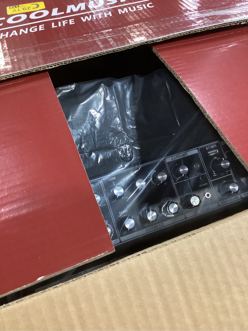 Condition photo showing New/Like New for coolmusic 120w professional acoustic guitar amp with bluetooth & pa system | 7 inputs, studio-grade reverb/chorus/delay, 3-band eq | 3-year warranty