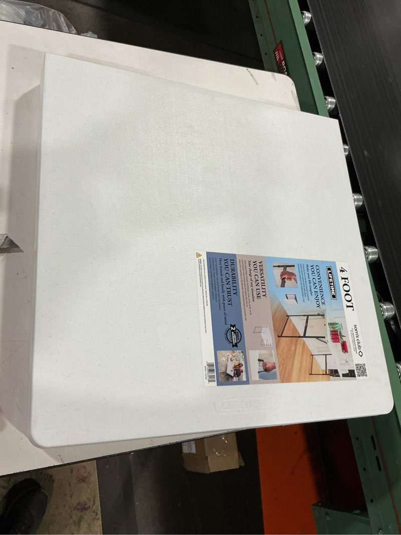 Condition photo showing Good Condition for lifetime 4' residential fold-in-half adjustable height table
